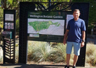 Visita ao Wellington Botanic Garden na Nova Zelândia
